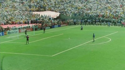 Italian player about to execute a penalty kick