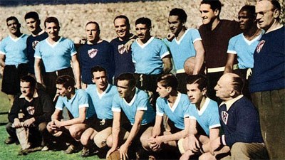 Uruguay football team picture from 1950