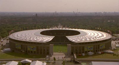 Olympiastadion aerial view