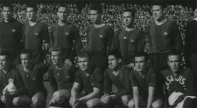 FC Barcelona team in 1953
