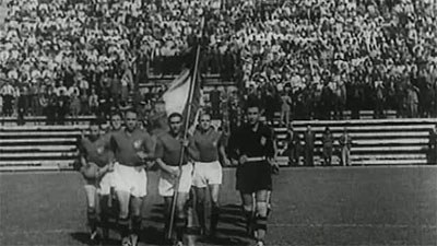Italian players with flag
