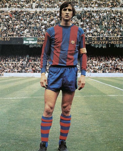 Johan Cruyff of the Los Angeles Aztec's before a match in Los