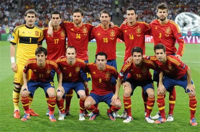 Spain football team 2012